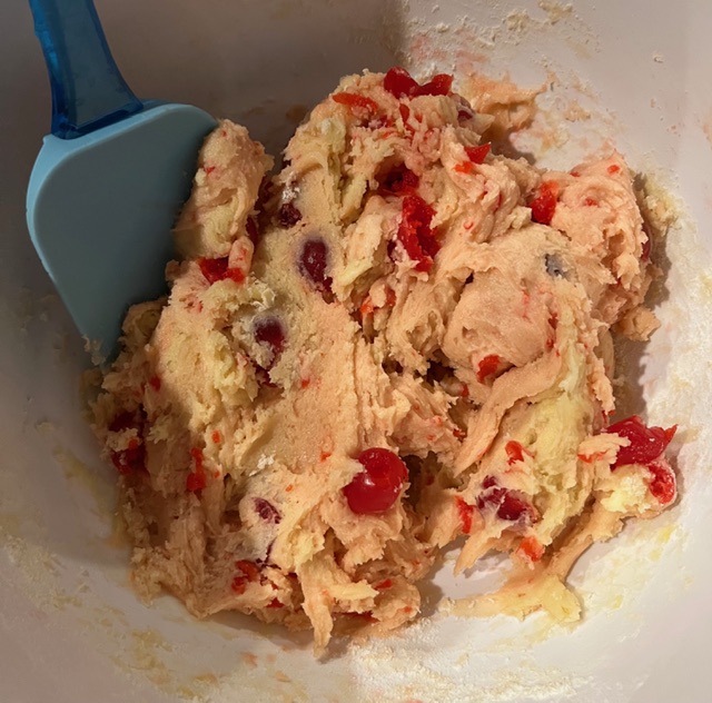 Cherry Biscotti Cookie Batter