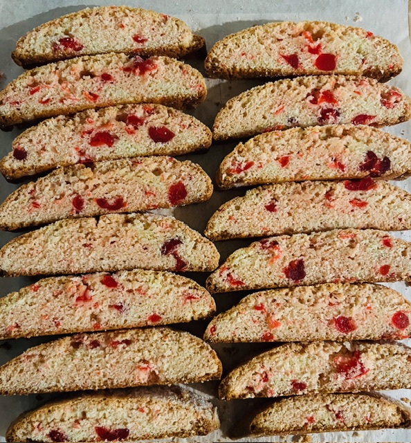 Valentine's Day Cherry Biscotti